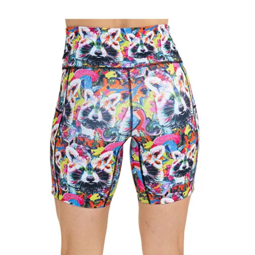 Constantly Varied Gear High Waist Colorful Raccoon Shorts - Picture 4 of 11